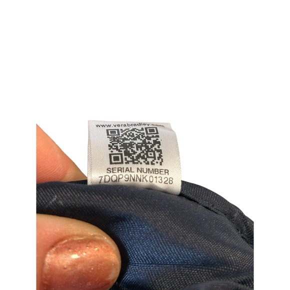 Vera Bradley Midnight Wildflowers Medium Cosmetic Bag & Travel Mirror NWT RARE - Picture 11 of 15